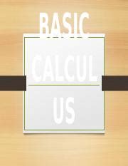 Basic Calculus Course 的图像结果