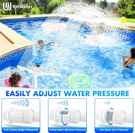 UniWater Pool Fountain with Solar Pool Light Show,Adjustable India | Ubuy