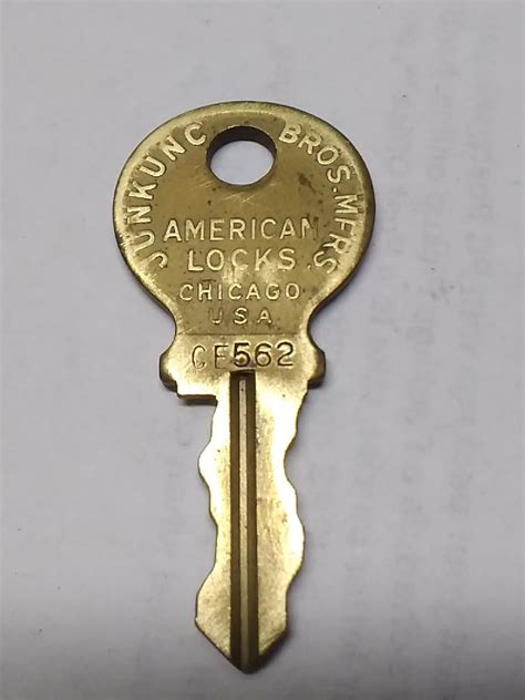 American Lock Key # CE 562 CE562 original for Coin Operated Vending ...