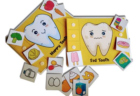 Happy tooth Sad tooth activity charts | PyaraBaby
