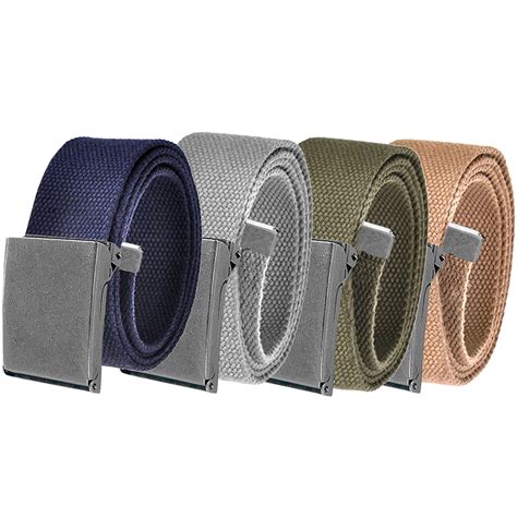 Men's Essentials Adjustable Belt Pack High Strength Canvas Web Belt ...