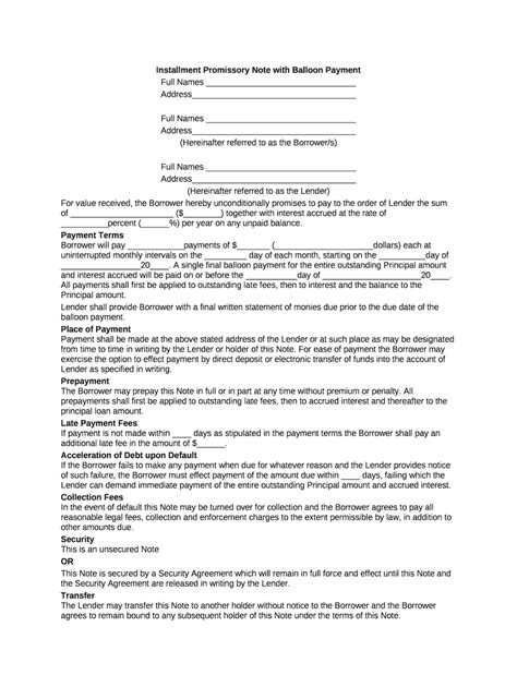 Installment Note 的图像结果