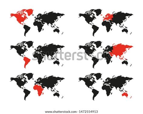 Vector Map of World Continents 的图像结果