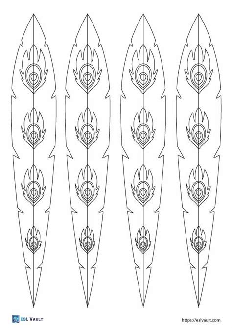 81 Free printable feather templates (PDF) - ESL Vault