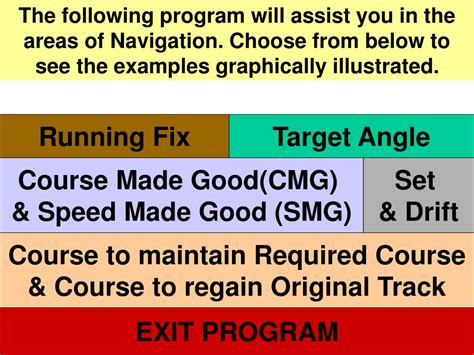 Image result for Running Fix On Chart Work Example