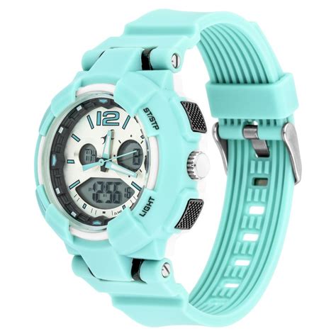 Buy Online Fastrack Street Line Quartz Digital Analog Digital Silver ...