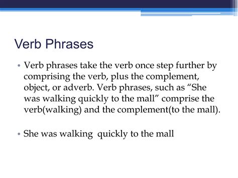 Verb phrases | PPT