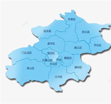 北京蓝色地图png图片免费下载-素材0ikVqjUee-新图网