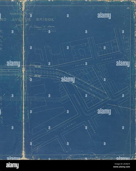 General plan, Third Avenue Bridge Cartographic. Maps. 1893. Lionel ...