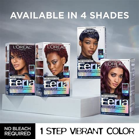 L'Oreal Paris Feria Midnight Bold Hair Color Kit - Blood Moon, No ...