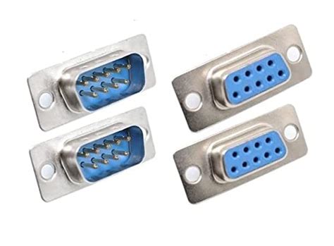 Erh India (2 Pair DB9 Connector Male and Female Pair 9 Pin Electrical ...