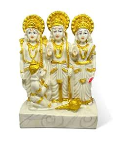 Buy SSS SCULPTURE® Beautiful Design Ram Parivar Idol Murti, Rama Sita ...