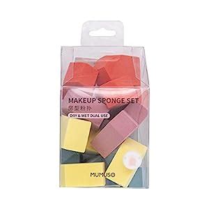Mumuso House-Shaped Makeup Sponge Set (Multicolour) - 15 Count : Amazon ...