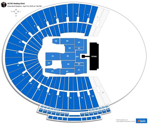 Rose Bowl Stadium Seating Chart