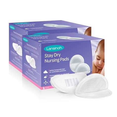 Lansinoh Stay Dry Disposable Nursing Pads, Soft and Super Absorbent ...