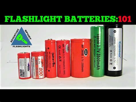 Rechargeable Flashlight Battery Sizes - Infoupdate.org