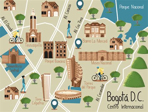 Map Of Downtown Bogota