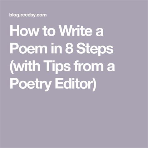 Image result for Poem Tips