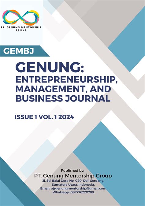 GENUNG: Entrepreneurship, Management, and Business Journal