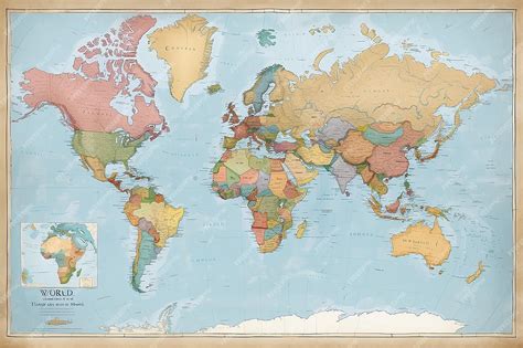 Image result for Detailed World Map