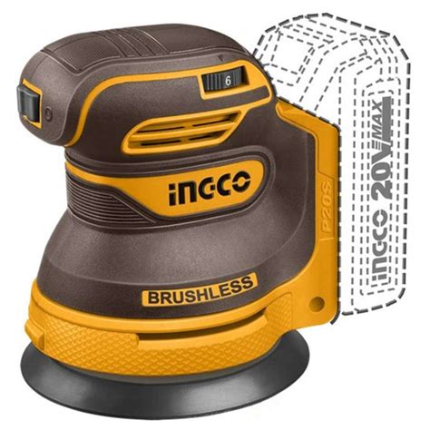 Buy Ingco Lithium-Ion Cordless Random Orbit Sander 20 V CROSLI2002 ...