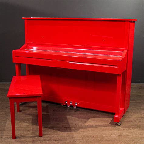 Red Upright Piano A Yamaha U3 Upright Piano, Red Gloss The Piano