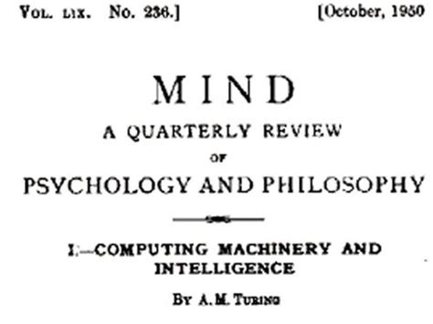 Image result for Computing Machinery and Intelligence Summary