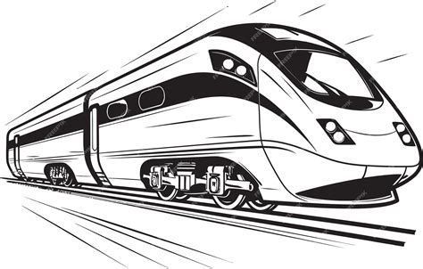 Premium Vector | Velocity Voyager Dynamic Vector Design of Bullet Train Express Zoom Iconic ...