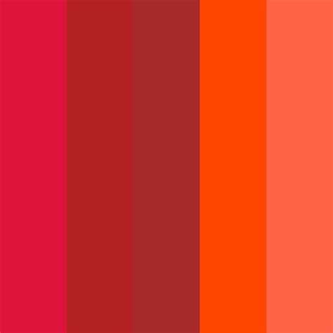 Crimson Fire Color Palettes - ColorMagic