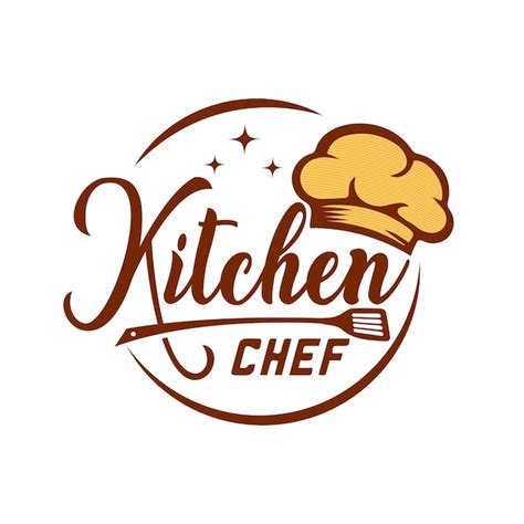 Kitchen chef logo design template | Premium Vector