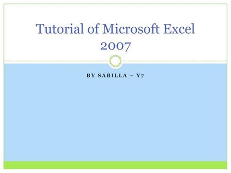 Image result for Tutorial Excel 2007 Formulas