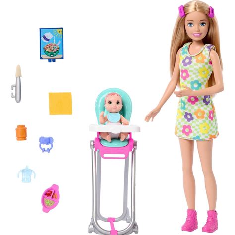 Barbie Skipper Doll & Playset with Accessories, Babysitting Set Themed ...