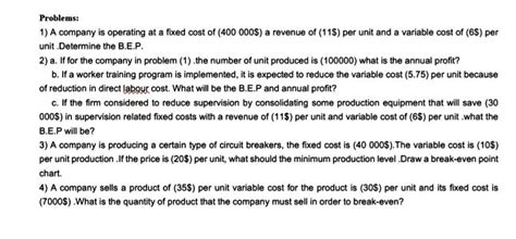 Image result for Operating Cost Problem with Solution