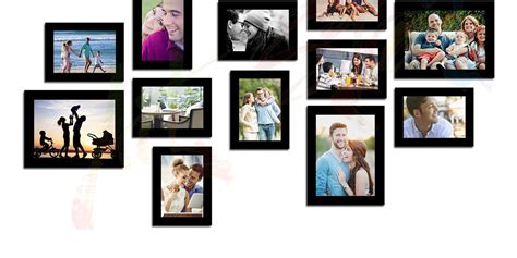 Simple Set of 12 Individual Black Wall Photo Frame — ART STREET