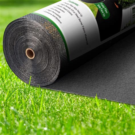 Amagabeli 3ft x 100ft Weed Barrier Landscape Fabric 5.8oz Heavy Duty ...