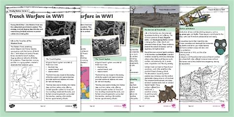 Grade 8 History Term 4 Notes: Trench Warfare in WW1