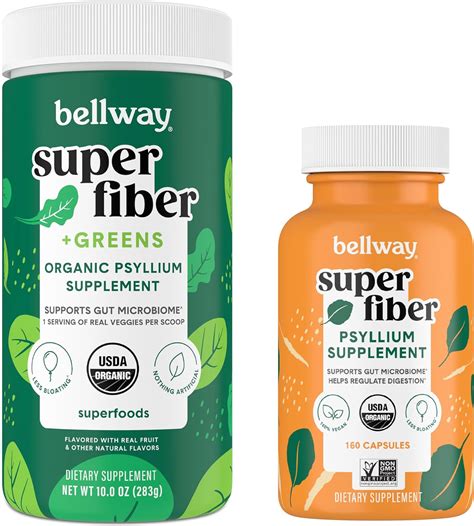 Amazon.com: Bellway Super Fiber Powder + Greens Super Fiber Capsules ...