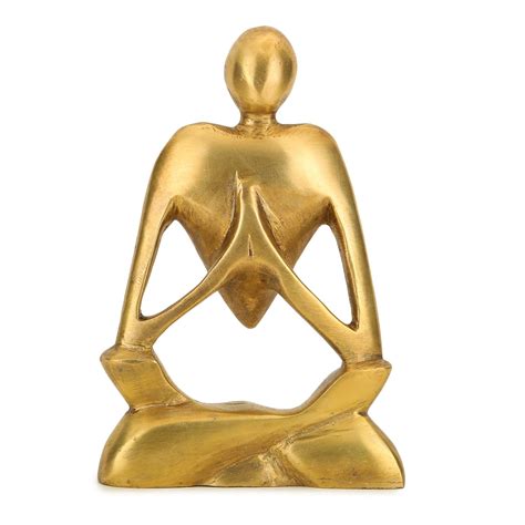 Buy DEPTH AUDIO Thinking Man Statue Indian Decor Brass Sculpture ...