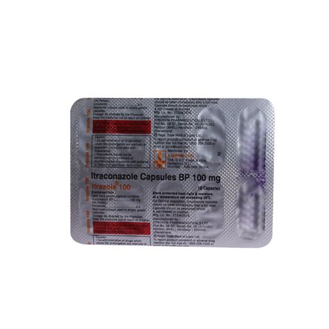 Itrazole 100mg Capsule 10's Price, Uses, Side Effects, Composition ...