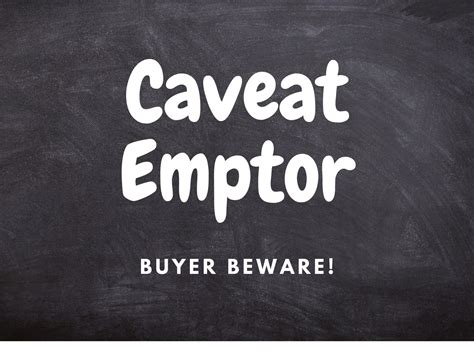 Slow death of the latin phrases “let the buyer beware” - caveat emptor