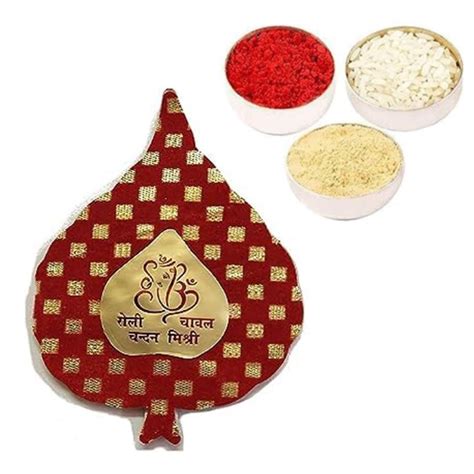 Frostick Bhai Dooj Tilak Chawal Set - Roli, Chandan, Chawal and Misri ...