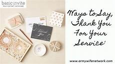 ways to say thank you to on your ways to say thank you for your service army network ways to say thank you to on your ways to say thank you for your service army network