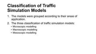 Traffic Simulation Model 的图像结果