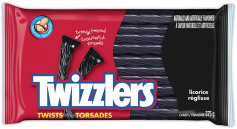Twizzlers Black Licorice Twists Candy, 375-g | Canadian Tire