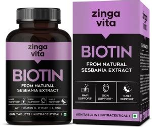 Zingavita Plant Based Biotin Tablets from Natural Sesbania Agati Leaf ...