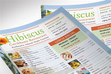 Jamaican Restaurant Menu Template 的图像结果