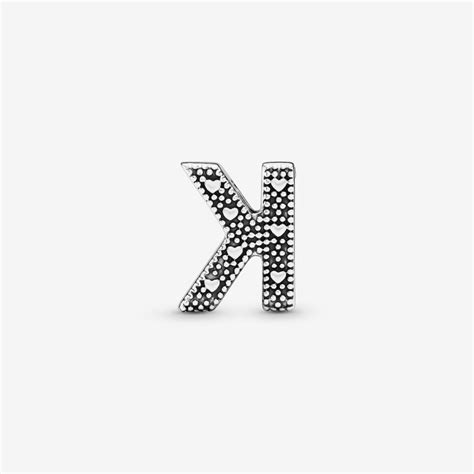 Pandora Letter Charms Wholesale India - Silver Letter K Alphabet Charm