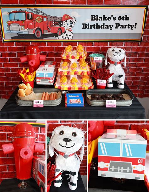 Fireman Party Ideas | Party Ideas at Birthday in a Box Firefighter ...