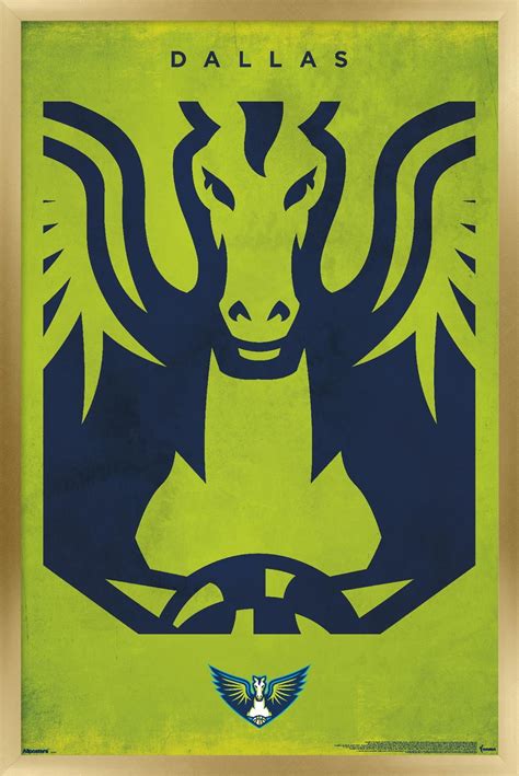 WNBA Dallas Wings - Logo 25 Wall Poster, 22.375" x 34" Framed - Walmart.com