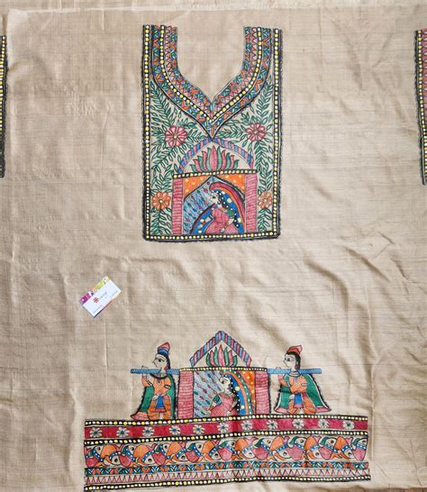 Madhubani Kurti piece kantha dupatta mix n match dress material – VIVARANG